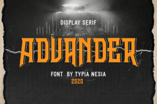 Advander: A Powerful Blockletter Display Font for Bold Branding