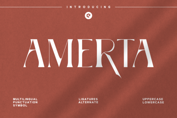 Amerta Display Font for Crafters and Brand Design