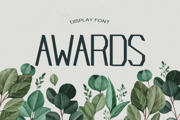 Awards: A Geometric Display Font for Bold Branding