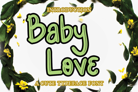 Baby Love Display Font for Playful Branding and Stationery