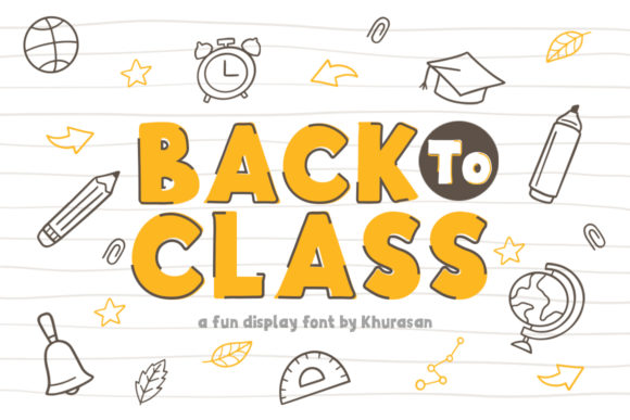 Back to Class: A Cheerful Display Font for Editorial Design