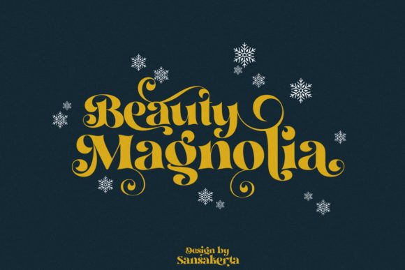 Beauty Magnolia: Bold Display Font for Scroll-Stopping Campaigns