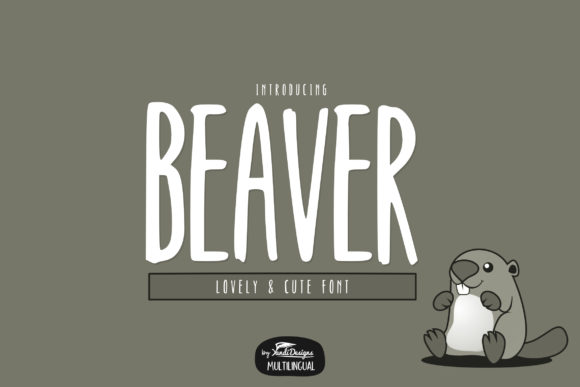 Beaver: A Tall, Bold Display Font for Handmade Branding
