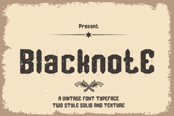 Blacknote: Bold Vintage Display Fonts for Brand Identity