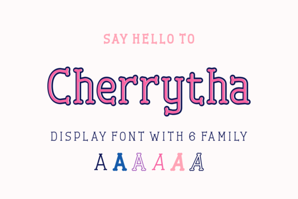 Cherrytha Display Font for Editorial and Creative Projects