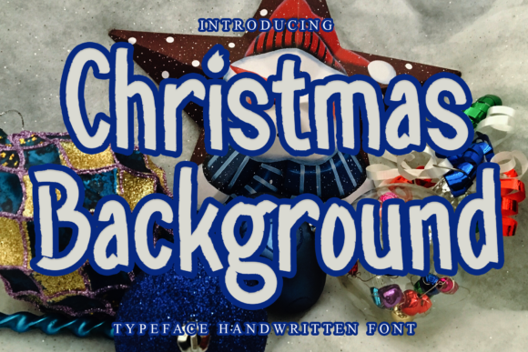Christmas Background Typeface for Trendy Brand Identity