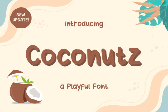 Coconutz Typeface Review: A Playful Display Font for Bright Branding
