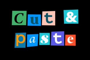 Cut Paste: The Playful Display Font for Eclectic Web Design
