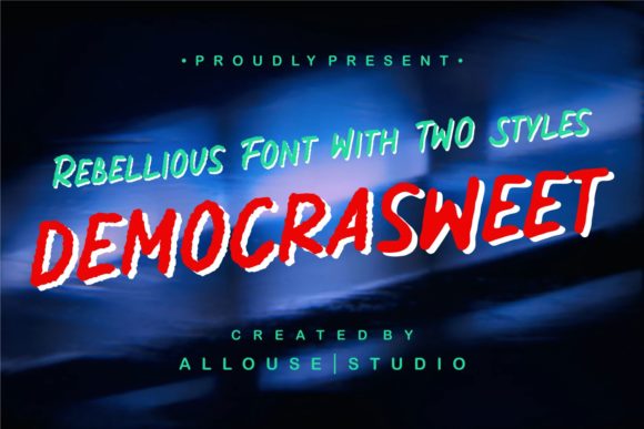 Democrasweet Display Font for Modern Web Design
