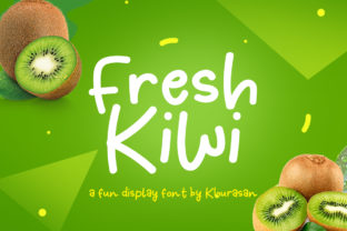 Fresh Kiwi Typeface: A Fun Display Font for Creative Branding