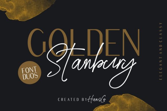Golden Stanbury: A Luxurious Display Font for Editorial Branding