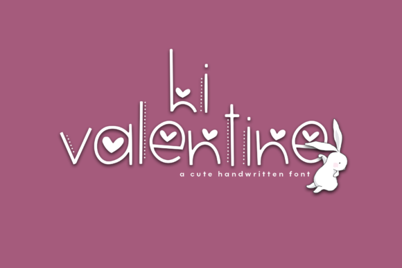 Hi Valentine Display Font for Romantic Branding