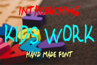 Kids Work: A Handcrafted Display Font for Charming Editorial Design