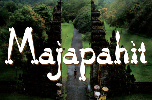 Majapahit Display Font for Professional Small Business Branding