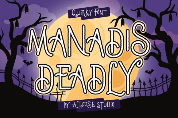 Manadis Deadly Display Font for Spooky Digital Campaigns