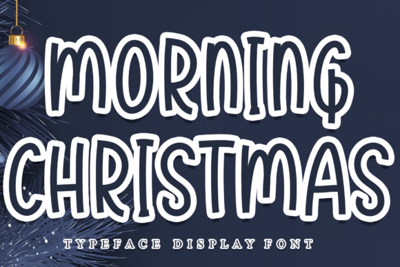 Morning Christmas: A Bold Display Font for Editorial Design