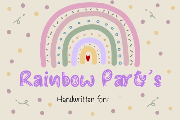 Rainbow Party Typeface Review for Playful Branding