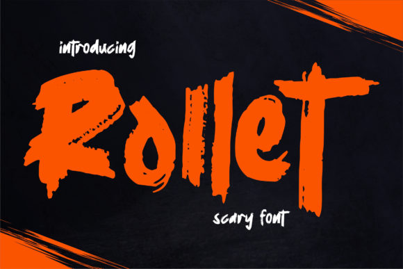 Rollet: A Bold Display Font for Spooky Brand Identity