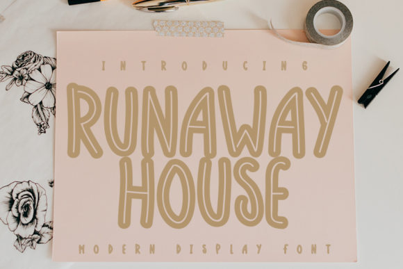 Runaway House Typeface: Elevating Editorial Design with Casual Display Fonts