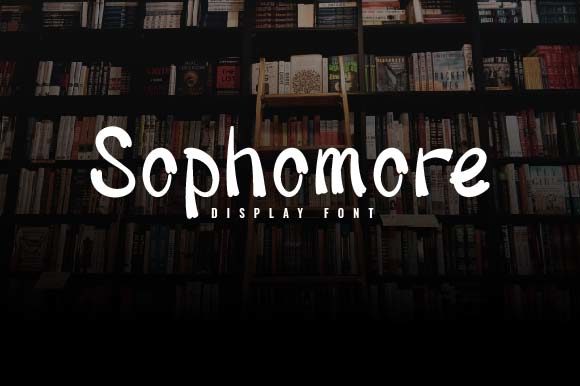 Sophomore: A Quirky Display Font for Handmade Branding