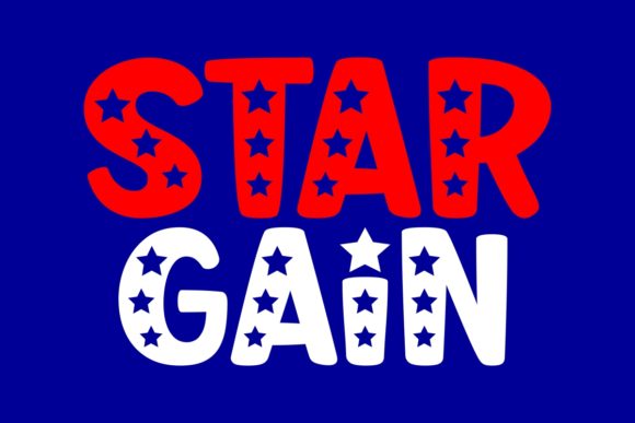 Star Gain Typeface: Whimsical Display Font for Editorial Design
