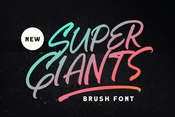 Super Giants Typeface for Modern Branding and Packaging Design
