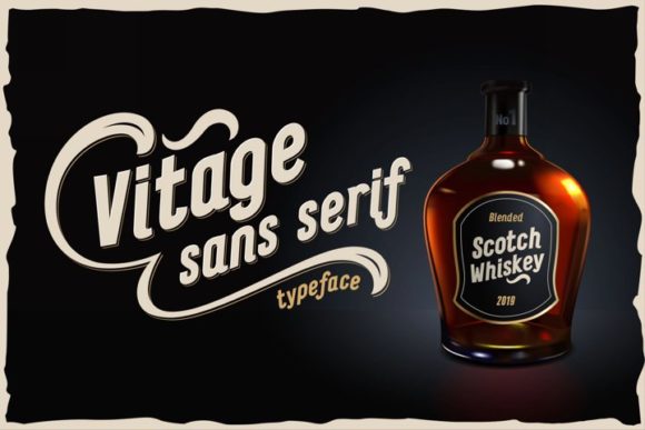 Vitage Typeface: A Strong, Nostalgic Display Font for Brand Identity