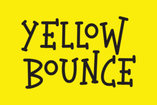 Yellowbounce: The Playful Display Font for Kids-Themed Editorial Design